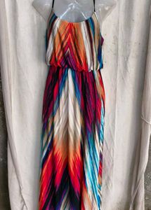 Vibrant Tie-Dye Maxi Dress