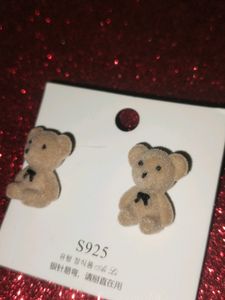 Korean Teddy Earrings