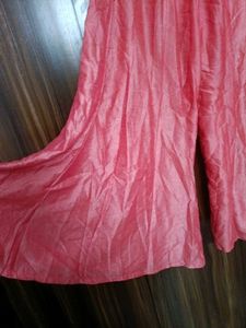 Pink Embroidered Skirt &amp; Top Set