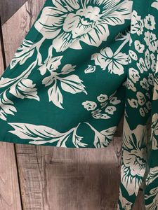 Green Floral Print Kurta