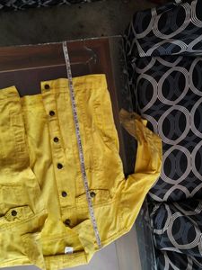 Bright Yellow Denim Jacket