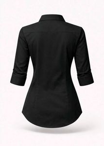 Classic Black Button-Down Shirt
