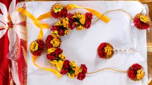 Floral Jewellery Set for Haldi/Mehendi
