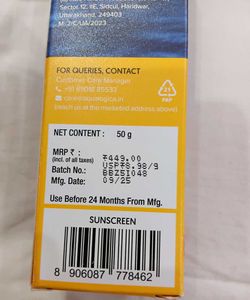 Aqualogica Glow+ Dewy Sunscreen SPF 50+