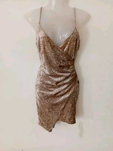 Velvet Ruched Bodycon Mini Dress