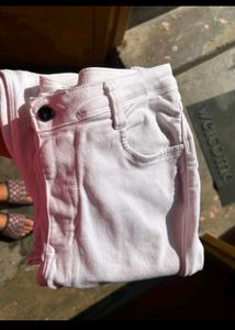 white  Wide Leg Jeans