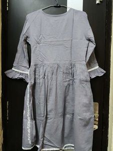 Grey Chikankari Kurta