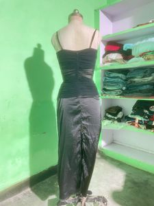 Chic Black Sheer Tube Dress