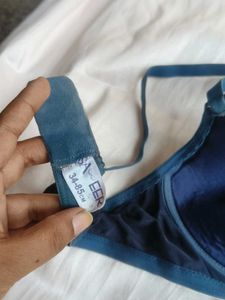 Comfortable neavy blue Bra
