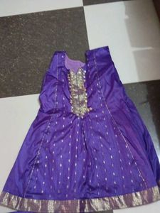 Purple Embellished Lehenga Choli Set