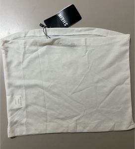 SHEIN White "Love You" Tube Top