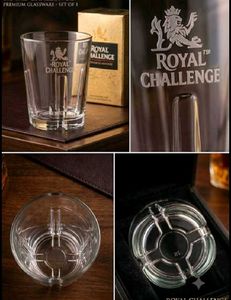 (combo 2 )Royal Challenge Whiskey Glass