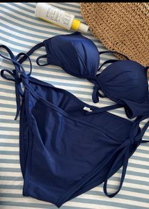 Navy Blue Bikini Set