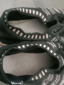 Cozy Knit Heart Sneakers