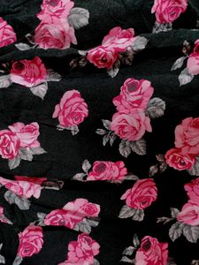 Price Drop-Black Floral Stylish Skirt