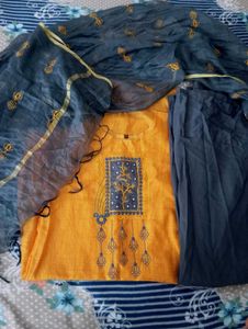 yellowish Orange Kurta