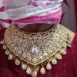 Bridal Elegance: Classy American Diamond Set