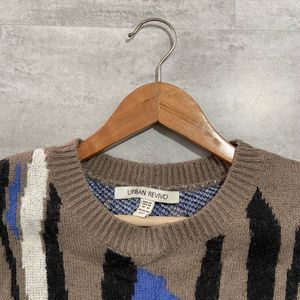 Unique Abstract Print Men's Sweater