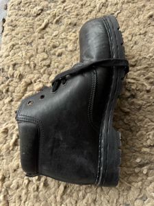 Classic Black Leather Boots