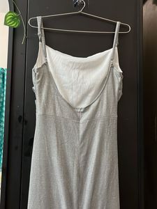 Shimmering Silver Party Dress