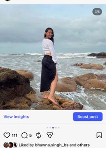 Chic Black Drape Midi Skirt