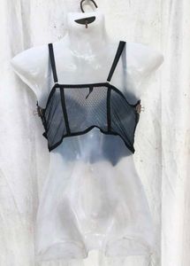 1168. Black Corset Bustier Top