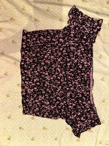Floral Print Smocked Top