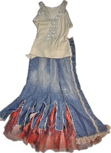 fairycore skirt denim