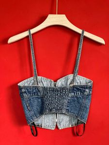 Denim Corset Top