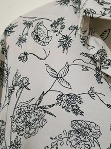 Floral Print Button-Up Shirt
