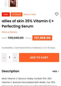 Allies of Skin 35% Vitamin C+ Perfecting Serum