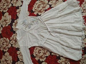 white midi dress