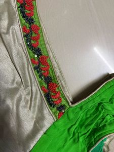 Floral Print Ethnic Gown
