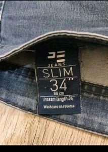 sc6709 Stylish Blue Denim Jeans size  34