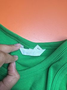Ribbed Racerback Tank Top - Green
