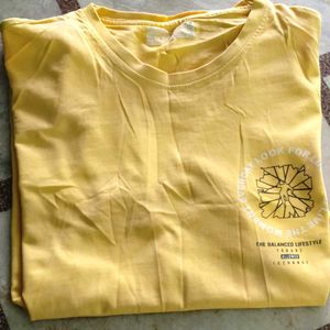 Yellow Graphic Print T-Shirt