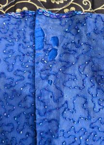 Royal Blue Embellished Blouse