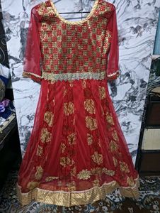Stunning Red 👗🥳& Gold Lehenga Choli