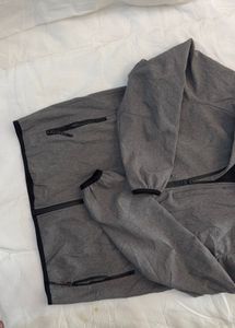 pull&amp;bear Men's Grey Hooded Softshell Jacket