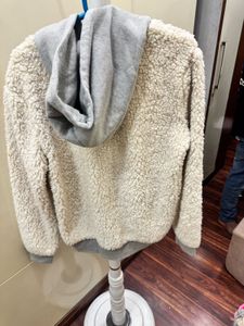 Forever 21 Cozy Teddy Fleece Hoodie Jacket