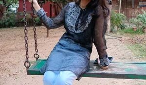 Black Grey Lace Neck Kurta