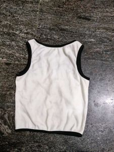 Chanel Inspired White Tank Top