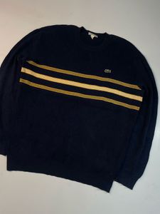 Lacoste Striped Navy Sweater