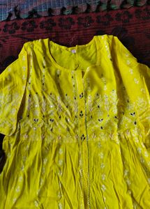 Beautiful Yellow Kurta Set with Dupatta