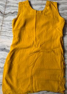 Vibrant Yellow Embroidered Kurta Set