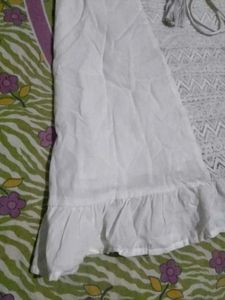 White Lace Trim Cami Top