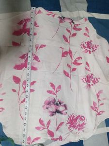 White Floral Button-Up Top