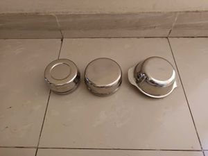 New Unused Set Of 3 Stainless Steel Containers