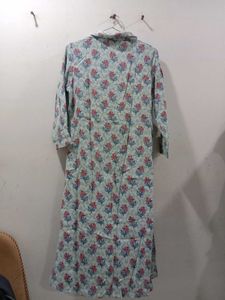 Beautiful Blue Floral Shirt Kurta