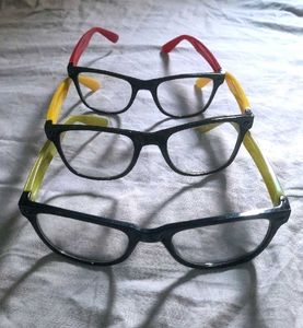 👓Set Of 3 Clear Lens Sunglasses Eyewear Spectacle
